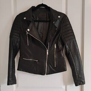 LIKE NEW Blank NYC Faux Leather Black Jacket Size S